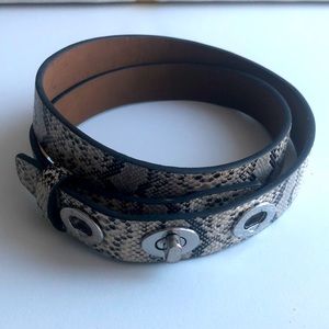Snakeskin Print LOFT Belt